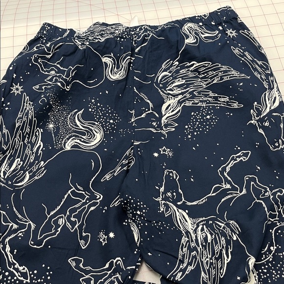 VICTORIA'S SECRET Navy/White Pegasus Print Pajama Loungewear Top/Pant Set SZ M - Picture 11 of 16